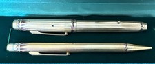 Eversharp GF Coronet Fountain Pen Pencil SET Art Deco Vintage 14 K Nib Initials