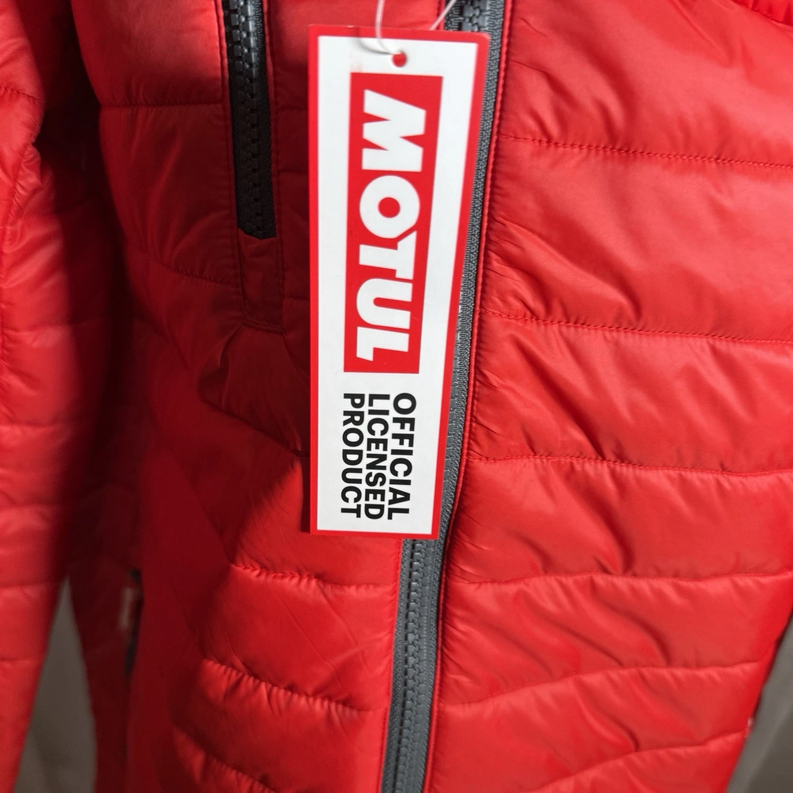 Red Puffer Jacket Mens Size L By Motul - product detail image 5