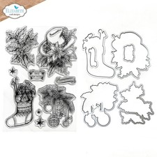 Elizabeth Craft Stamp And Die Set-Deck The Halls