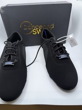 Dance and Sway Women's Black Dance Shoes Lace Up Mesh Ballroom Latin US 9.5