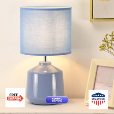 Lampwell Lena Modern Ceramic Bedside Lamp For Living Kids Night Light