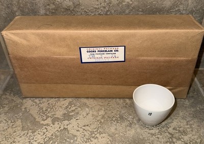 24 White Lab Crucibles COORS Golden Colorado Porcelain/Ceramic Tiny #0 BRAND NEW