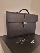 Montblanc double gusset briefcase large, Black Mod 7579. 