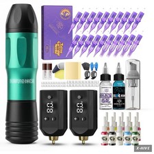 Wormhole Wireless Tattoo Gun Kit with Digital Display, Professional Gree