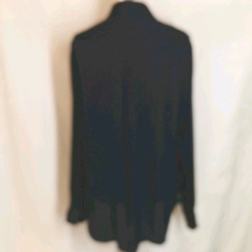 J.Crew Womens Silk Long Sleeve Shirt Size AU12 US8 Navy Button-up Corporate NWT - Picture 3 of 8