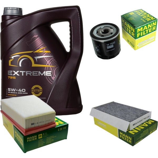 Inspektionspaket 5L Mannol Extreme 5W-40 FüR Renault Megane III Grandtour 1.5-image
