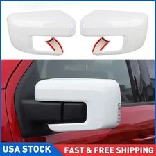 Rearview Wing Mirror Cover Cap Overlays Fits 2021-2022 2023 2024 Ford F150 F-150