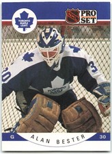 1990-91 Pro Set #275A Allan Bester Toronto Maple Leafs