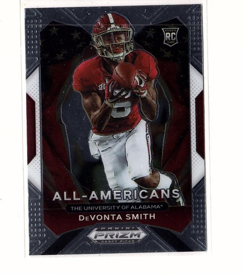 Devonta Smith RC 2021 Prizm Draft Picks Card #186 All-American