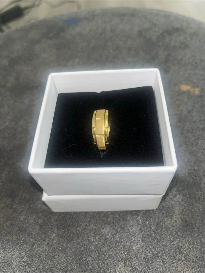 Tungsten 8mm Brushed Stainless Steel Wedding Band Classic Couples Men Jewelry - Image 2 of 2