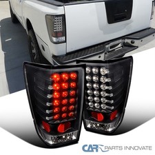 Fits 2004-2015 Titan Pickup Black Led Tail Lights Brake Lamps Leftright 04-15