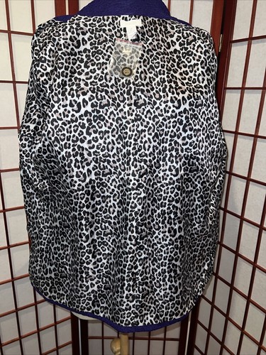 Chico's Womens Blazer Purple Crinkle One Button Lined Work Suit Jacket 2 US L/12 - Picture 11 of 11