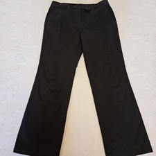 Talbots Black Heritage Boot Cut Pants Size 10P Flat Front Petite