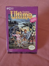 Ultima Exodus Nintendo NES Game Cartridge, Original Box, Manual, Sleeve