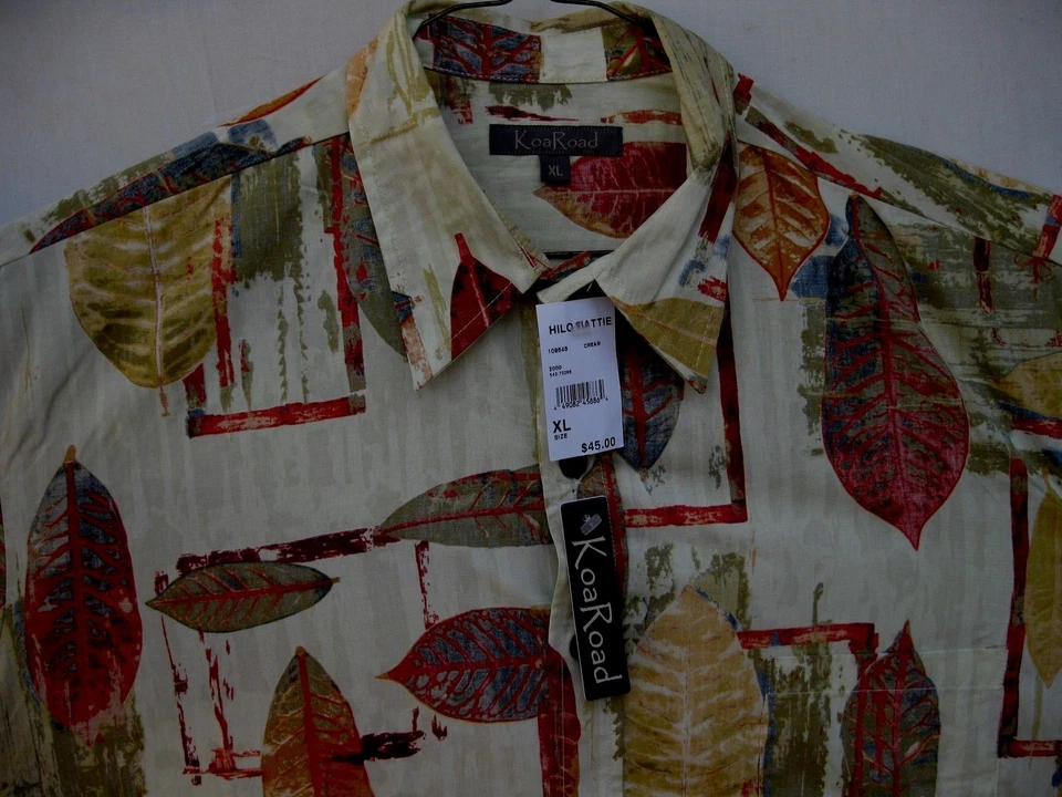 NEW COOL HILO HATTIE KOA ROAD ALOHA HAWAIIAN SHIRT 100% COTTON NEW RELEASE XL - Image 2 of 4