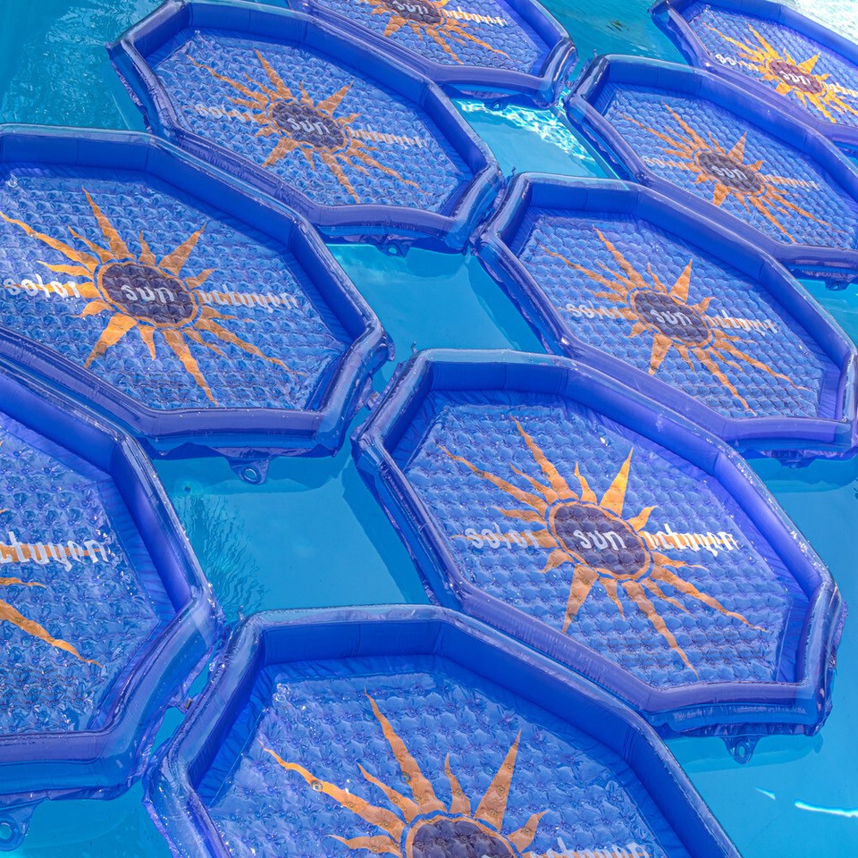 Solar Sun Rings Swimming Pool Hot Tub & Spa Octagonal Heating Solar ...