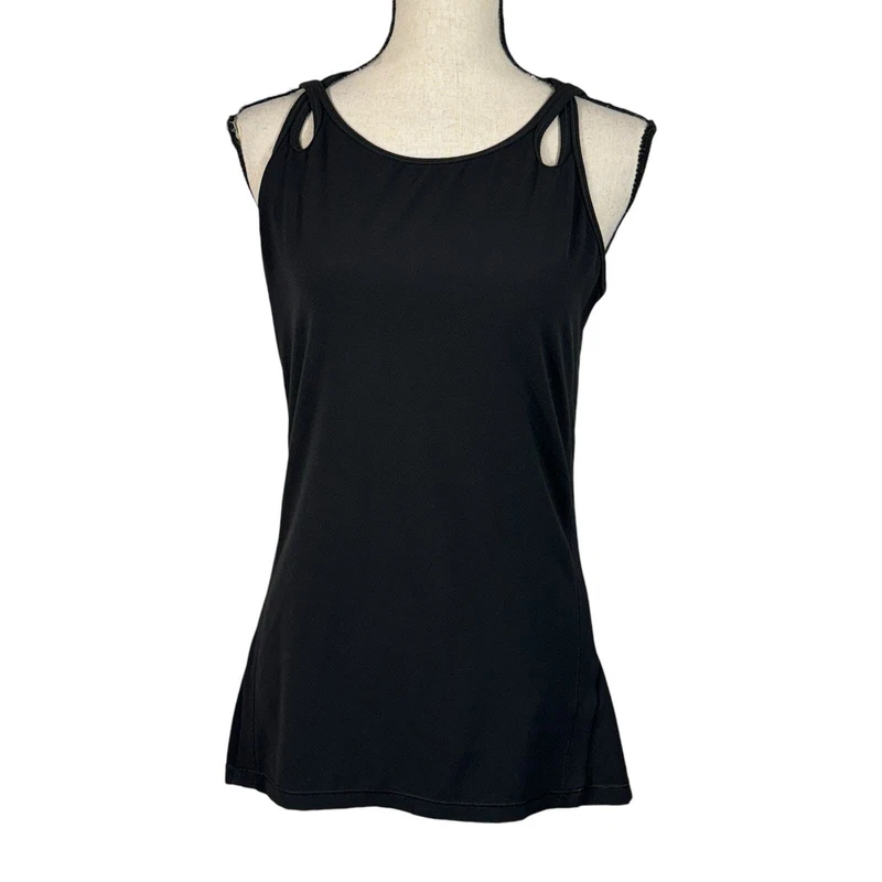 athleta shanti asana cami stretch sleeveless cutout shoulders tank-top