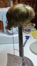 Bell PRECIOUS Doll Wig SIZE 7/8 LIGHT BROWN Short Layered W/Curls on Ends NIB