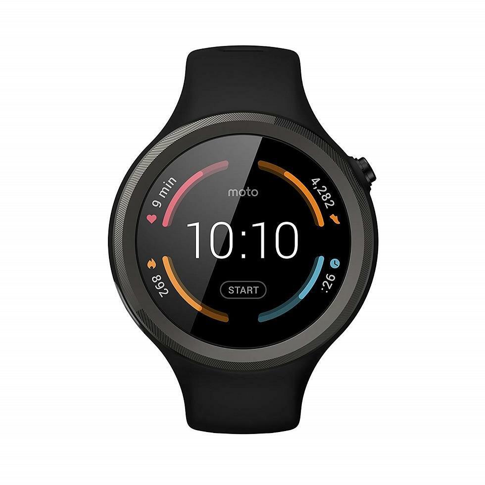 Smartwatch Motorola Moto 360 Sport Preto Bluetooth, Wi-Fi e