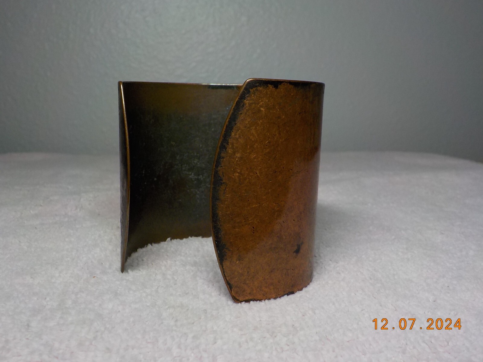 COPPER COLORED CUFF WITH APPLIED LAYER WITH BEZEL… - image 12