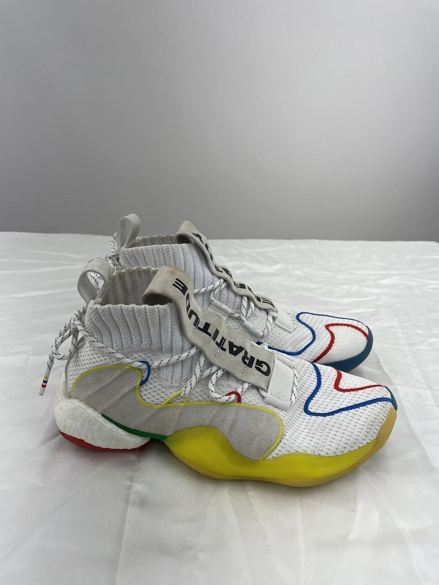 Adidas Crazy BYW LVL X Pharrell Williams HU White Mens Basketball Shoes  EF3500