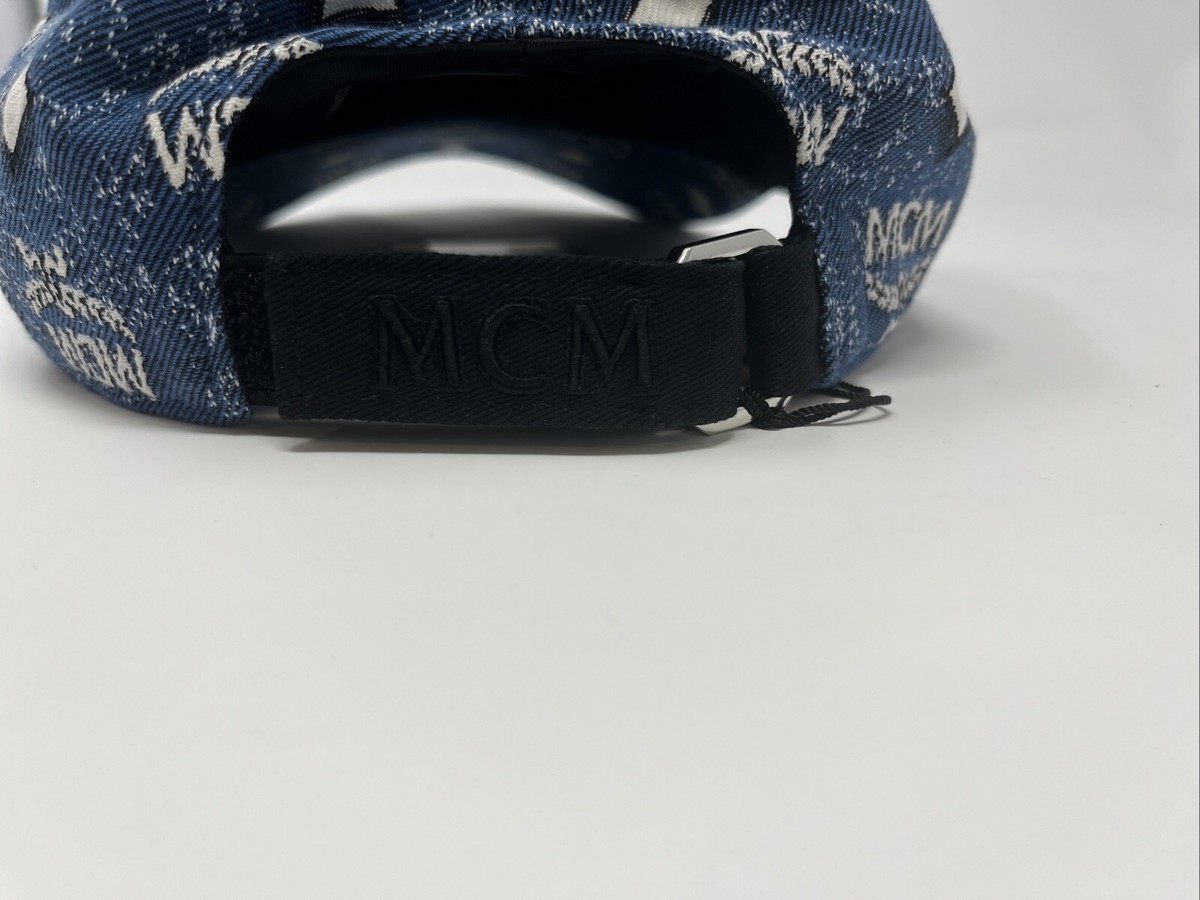 MCM Men's Adjustable Classic Baseball Cap Vintage Denim Jacquard