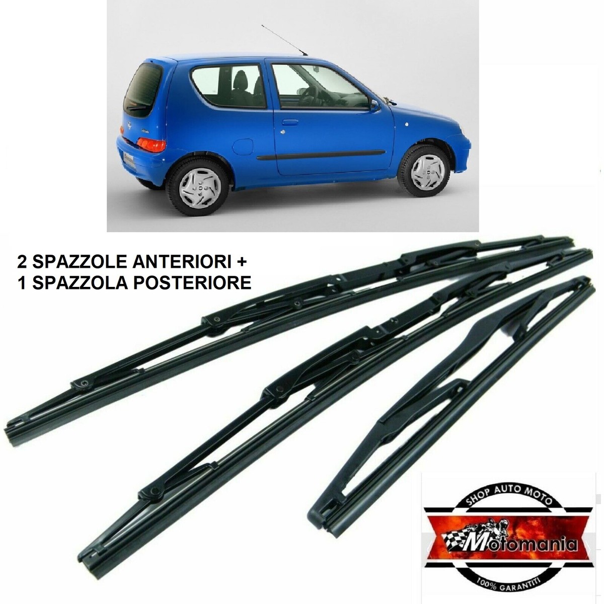 4 PZ Strisce per Laelle di Tergicristalli da 65 c per Auto,Goa