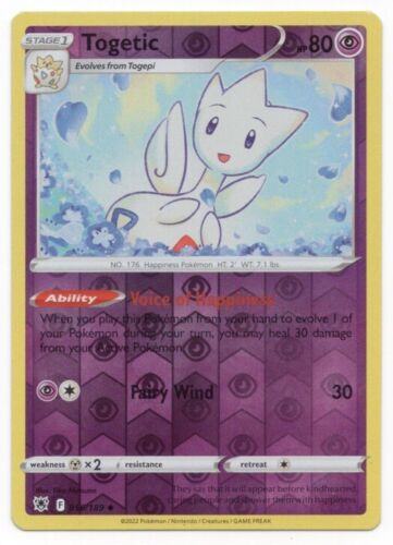 Togetic Reverse Holo Uncommon (056/189) Pokemon Astral Radiance SWSH10 (56) - Picture 1 of 1