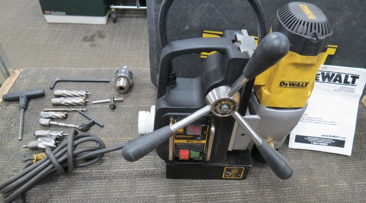 DEWALT DWE1622 2022 TWO SPEED MAGNETIC DRILL PRESS KIT eBay