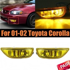 Pair Of Front Fog Driving Light Lamp For 01 02 Toyota Corolla Lh Rh Yellow Lens Pair Of Front Fog Driving Light Lamp For 01 02 Toyota Corolla Lh Rh Yellow Lens