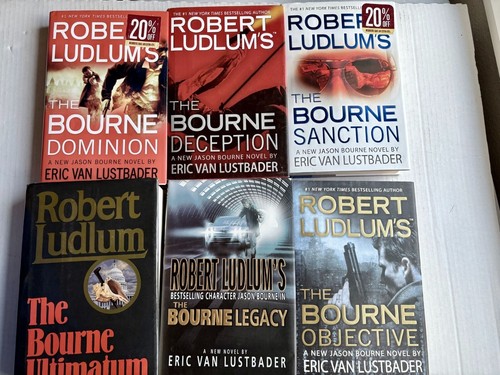 Robert Ludlum Jason Bourne Series 6-Book Set Includes 1st Edition 1st Print HCDJ
