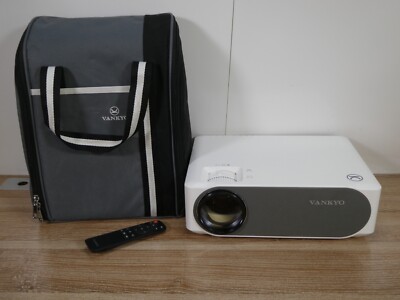 Vankyo M19 FULL HD PROJECTOR, REMOTE, A/C ADAPTER, HDMI, & AUX.