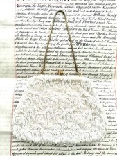 Vintage La Regale Ltd Evening Purse Clutch Beaded Sequin Cream Ivory Lace Purse