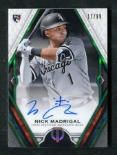 2021 Topps Tribute Autographs Green #TANM Nick Madrigal RC /99 Chicago White Sox