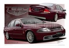 <!--F#f_0-->Ford TE50 Series 2 AU Car Print - Rare AU Tickford TE50 T2 Drawing ( 6 Colours )<!--F/-->