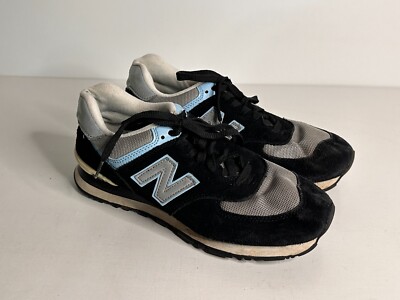 New Balance 574 (W574SKC) Dark Black Blue Suede Athletic Shoes Women Size 10 B