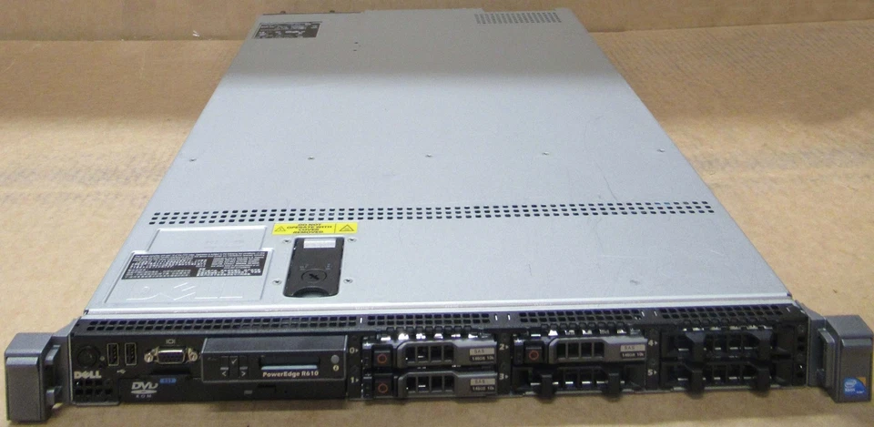 Dell PowerEdge R610 2x Quad Core Xeon E5506 2.13GHZ 4GB 438GB 1U Server - Image 2 of 4