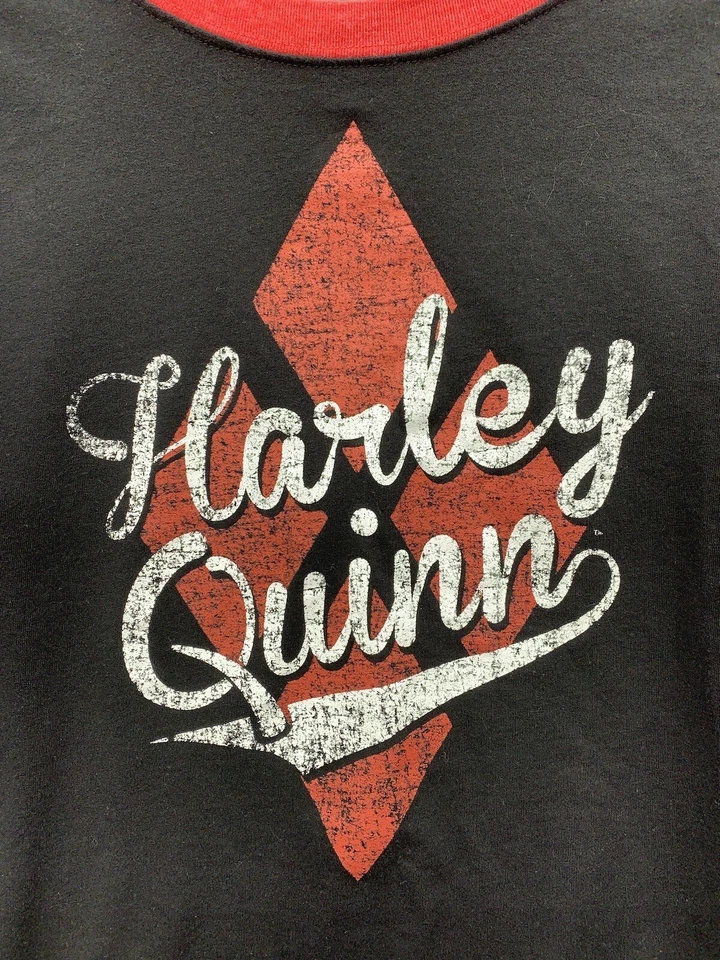 DC Comics Batman Harley Quinn Sudadera Mujer’s Talla Grande Negro Rojo Pullover Foto 2 de 4