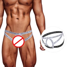 New Gay Thong String Bikini Suspenders Panties Sexy Men's Underwear Jockstrap