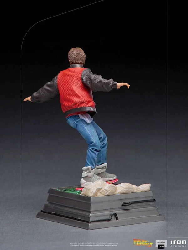 Retour vers le Futur II Statuette 1/10 Art Scale Marty McFly on Hoverboard 22 cm - Photo 2/4
