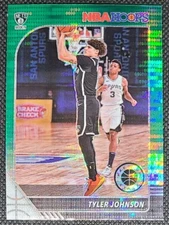 2019-20 Panini Hoops Tyler Johnson Green Pulsar Prizm SSP NETS