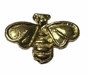 Authentic Petite Bumble Bee Lapel Push Pin Tie Tack Gold Plated