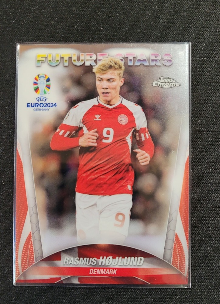 2024 Topps Chrome UEFA Euro Future Stars #119 RASMUS HOJLUND Denmark