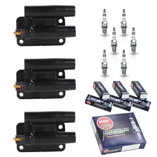 3X Ignition Coil & 6X NGK Iridium Spark Plug for 91-99 Mitsubishi 3000GT V6 3.0L