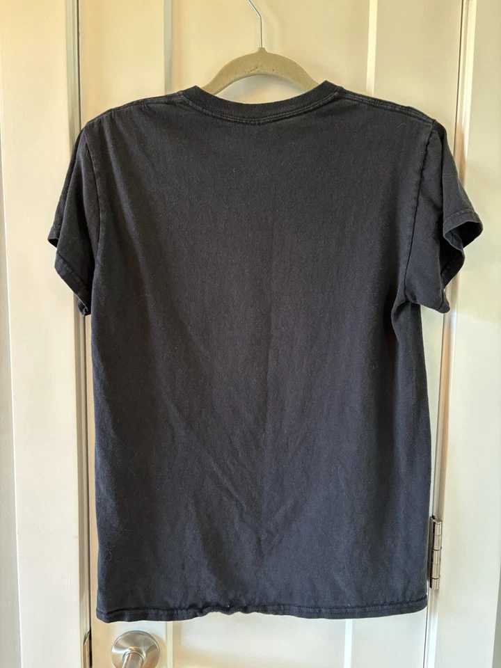 复古 90 年代威斯康星戴尔 T 恤女式 S 码黑色 Llama 派对 — 第 3/4 张图片