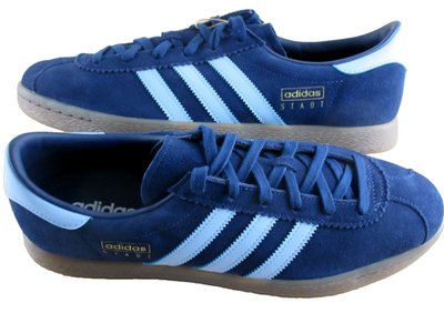 Adidas Men’s Size 11 Navy Blue Suede Low Top Sneakers Casual Skate Shoes... adidas Campus Black White Light Blue Suede Men main image 4