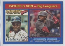 2025 Heritage Dark Blue Border Father & Son Big Leaguers Darren Baker Dusty 02ri