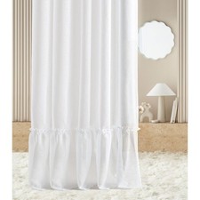 Curtain with Eyelets Elaine 400 x 250 cm Width x Height Living Room Transparent Mod...