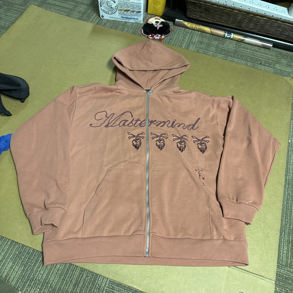 Travis Scott Cactus Jack For Mastermind Skull Zip Up Hoodie