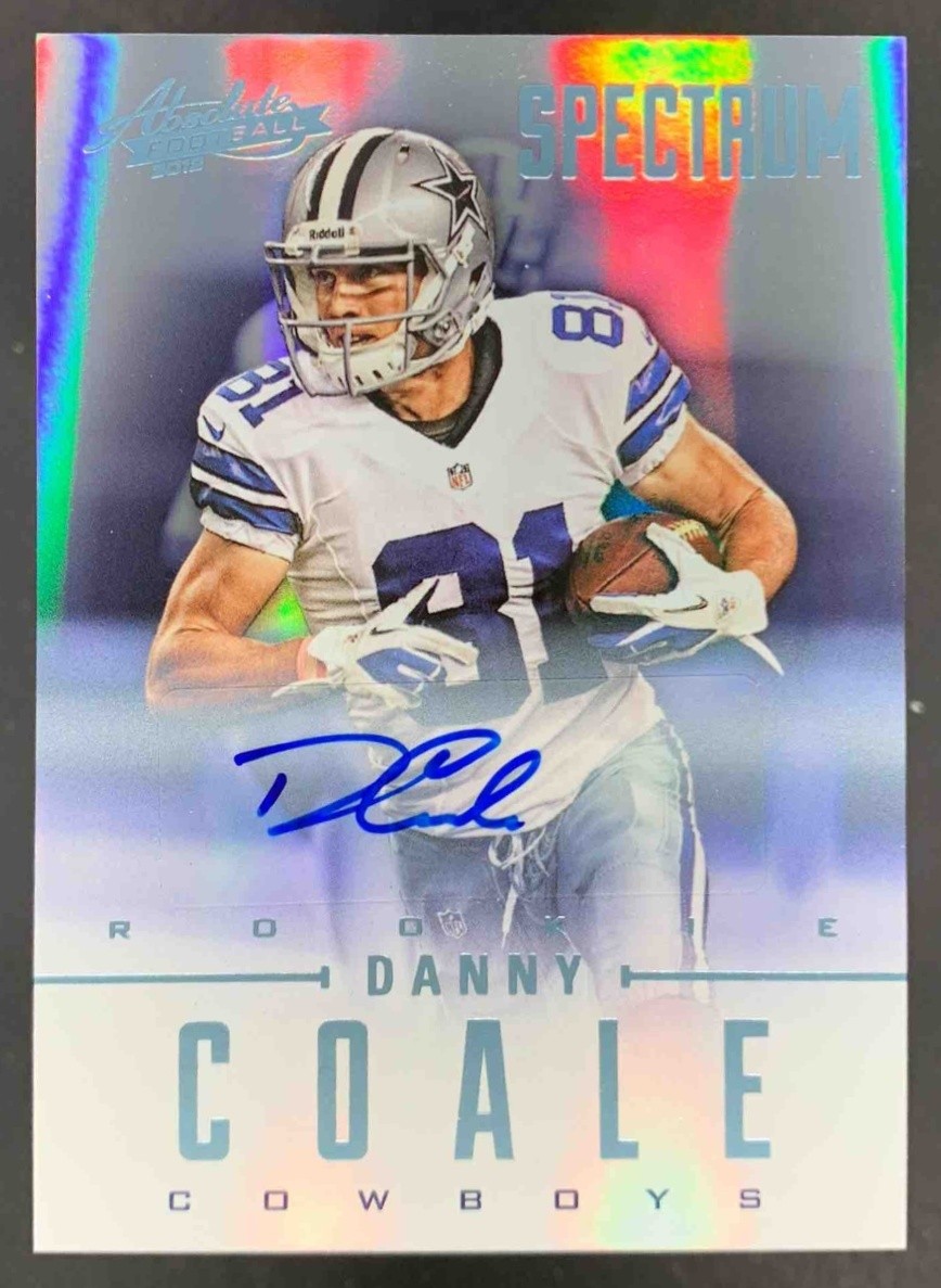Danny Coale Panini Absolute #123 Spectrum Platinum Autograph